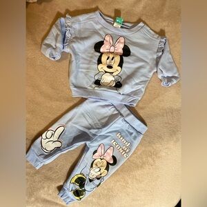 Disney Baby Minnie Mouse Outfit with Pink Accents